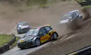 WRC Lydden Hill 2014 Jerome Grosset Janin Renault Action Old Photo