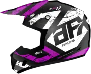 AFX FX-17 Attack Helmet 2XL Matte Black/Fuchsia 0110-7171