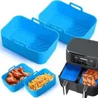 Air Fryer Silicone Liners-2Pcs Reusable Silicone Pot for Ninja Foodi DZ201/DZ401