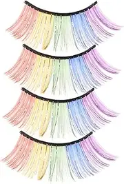WRITWAA Eyelashes for Dolls Pairs of Plush Vibrant Fake Lashes for Halloween and Makeup Props