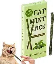 Cat Chew Sticks, Catmint Silvervine Blend, Cat Chew Toys for Kittens Teeth Cleaning - Cats Stick Kitten Teething Interactive Wand Toys for Bored