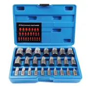 25-Piece Screw Extractor Set, Hex Head Multi-Spline, Easy Out Bolt Extractor ...