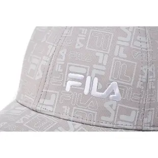 FILA 時尚LOGO帽-灰紫 HTX-5102-VT