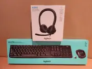Logitech Wireless Keyboard/Mouse & USB Headset Combo - MK270/H390 - New in Box