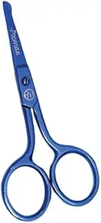 ProMax Professional Quality Nose hair Scissors Straight -Made of High Grade Blue Titanium Surgical Stainless Steel .CE Mark-40-10056-57