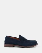 Peter James Walker /navy Suede Casuals 47