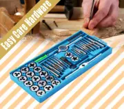 40 pc pcs Tap and Die Set Metric with Case Box light duty New AU