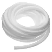 3/4 Inch x 33 Ft Split Wire Loom Tubing, Guard Convoluted Flex, White