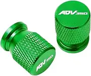 Motorcycle CNC Aluminum Tire Valve Air Port Stem Cover Caps ADV350 ADV 350 2020 2021 2022 2023 Accessories(Green)