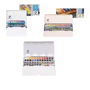 [Van Gogh] Watercolor Half Pan Set 12, 24, 48 Count Tin Case - Choose Color -
