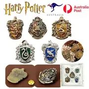 Harry Potter Badge Gryffindor Brooch Hufflepuff Slytherin Ravenclaw Pin SET