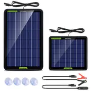 10W 5W Watt Solar Panel Kit Trickle Charger 12V Battery Charger for RV Boat Car