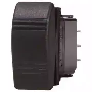 Blue Sea 8290 Contura Switch DPDT Black (ON)-OFF-(ON) Momentary Marine Boat