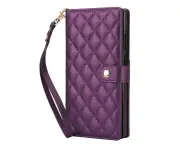 Compatible With Samsung Galaxy Note20 Ultra Case,Durable PU Leather Protective Cover for Galaxy Note20 Ultra Case-Deep Purple