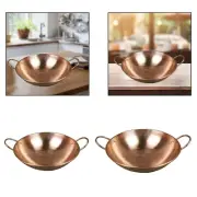 Pure Copper Pot without Lid Beautiful Shape Fry Pan Stew Pan Copper Cookware