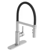 Statham Single-Handle Pull-Down Sprayer Spring Neck Kitchen Faucet with Turbospr