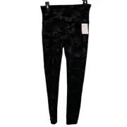 Spanx High-Waisted Camouflage faux leather Leggings pants sz large new $110