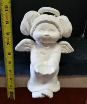 Girl Angel Shelf Sitter Ready to Paint, Unpainted, You Paint Ceramic Bisque