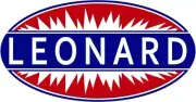 Leonard Gasoline NEW Sign: 28" Wide Oval Diecut USA STEEL XL Size