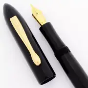 Ranga 8B Torpedo Ebonite Fountain Pen - Black, JoWo #6 Nibs, C/C