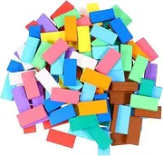 Kisangel Domino Building Blocks Educational Wooden for Early Learning Development Safe Design for Adults