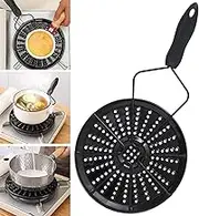 Heat Diffuser for Gas Stove, Iron Heat Diffuser Plate Evenly Conduction Heat Plate, Pans Cooker Diffuser Plate Adapter, Ring Tray Milk Heating Plate, Glass Cooktop Converter Flame Guard