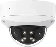 8MP 16MP PoE IP Camera IK10 Vandal-Proof Security Camera Dual-Lens 180° Panoramic Surveillance Cameras with Spotlight(8MP UHD Cam)