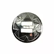 Star Conchos 1" Nickel Plated 10/Pk