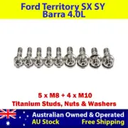 Titanium Turbo Charger Stud Kit For Ford Territory SX SY Barra 4.0L