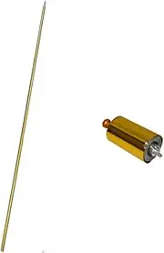 blue-ther 59"/150cm Metal Appearing Cane with Video Tutorial,Pocket Bo Staff Magic Wand Stage Close-up Magic Tricks (Golden)