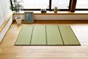 MIINA Japanese Traditional Igusa (Rush Grass) Tatami Mattress, Green, 39" x 78" x 0.4"