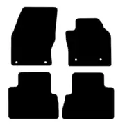 FITS FORD C MAX 2015 TO 2019 TAILORED BLACK CAR FLOOR MATS SET (4 PCS & 4 CLIPS)