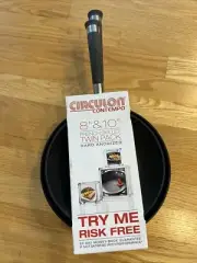 Circulon Contempo Non-Stick French Skillet Fry Pan set 8” 10” Hard Anodized New