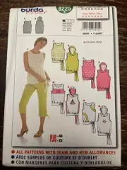 Burda 8225 UNCUT Sewing Pattern, Misses' Shirt, Size 10-22