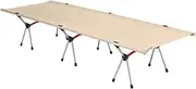 Topyond Folding Camping Cot,Outdoor Camping Bed,Dual Usages Easy to Assemble, for Hiking Backpacking Car Beach Dual Usages,(Khaki)