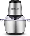Meat Grinder Electric, Food Processor 2L Stainless Steel Meat Blender Food Chopp