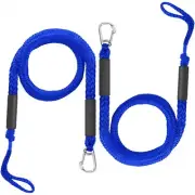 2 Pack Bungee Dock Lines with Hook Bungee Shock Cords Mooring Rope for Boat