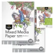 Mixed Media Sketchpad 9 x 12in | 2-Pack | 50 Sheets Each (200 gsm/120lb) Arti...