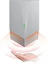 Commercial Wall Mounted Electric Hand Dryer, Hand Dryer Drying, 1500w Electric Hand Dryer, Automatic Sensor Hand Dryer for Kitchen, Bathroom and Toilet,Grey