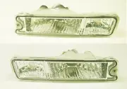 Front Bumper Side Indicator Lamps LH+RH Clear For Mitsubishi L200 K74 2.5TD 03>