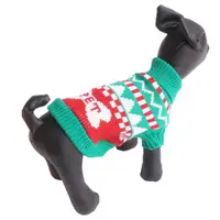 在飛比找Coupang 酷澎優惠-PET Bone 聖誕提花狗毛衣針織衫