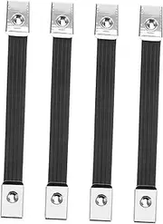 Alipis Speaker Pulls 4pcs Black Rubber Handles Strap Handles for Guitar Amplifier Cabinet