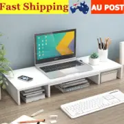 Computer Monitor Laptop Stand Riser Monitor Base Shelf Desk Organiser Adjustable