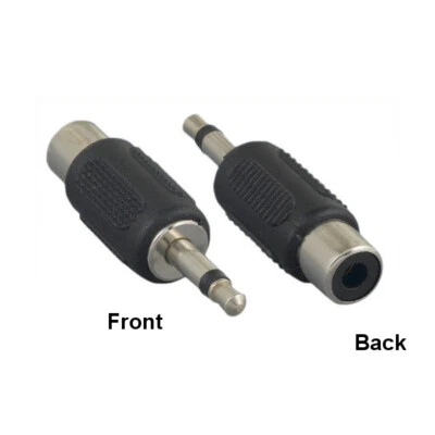 3.5mm 1/8" Male to RCA Female Mono Audio Adapter for RCA Cable to AUX Audio Devi