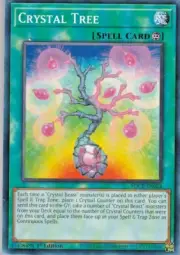 A1257 YUGIOH SPELL CARD CRYSTAL TREE SDCB-EN024