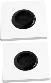 TEHAUX 2pcs Round Electrical Box Cover Rubber Pad Light Switch Cover Plate for Cable Management