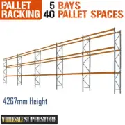 PALLET RACKING - 5 Bays 4267mmH - Dexion Compatible Storage HEAVY DUTY shelving