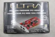 NEW Ultra IEEE 1394 FireWire PCI Adapter New and Sealed 3 Port/2 External