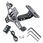 Universal Motorcycle Fender Led License Number Plate Bracket Holder Tidy Tail AU