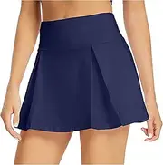 [Generic] Skirt Hangers with Clips Sports Shorts Women Skirts with Pockets Tennis Elastic Inner Skorts Golf Skirt Skirts for Women Trendy